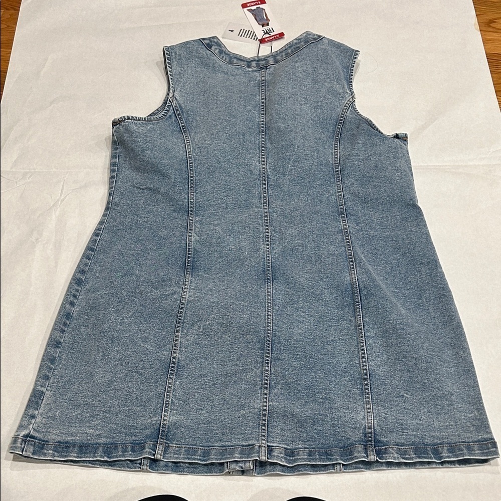 Frye Blue Denim Mini Dress XL - Picture 6 of 6